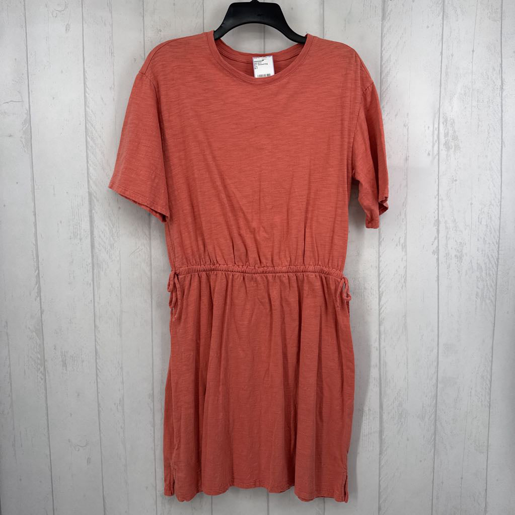 M-T drawstring waist s/s t-shirt dress