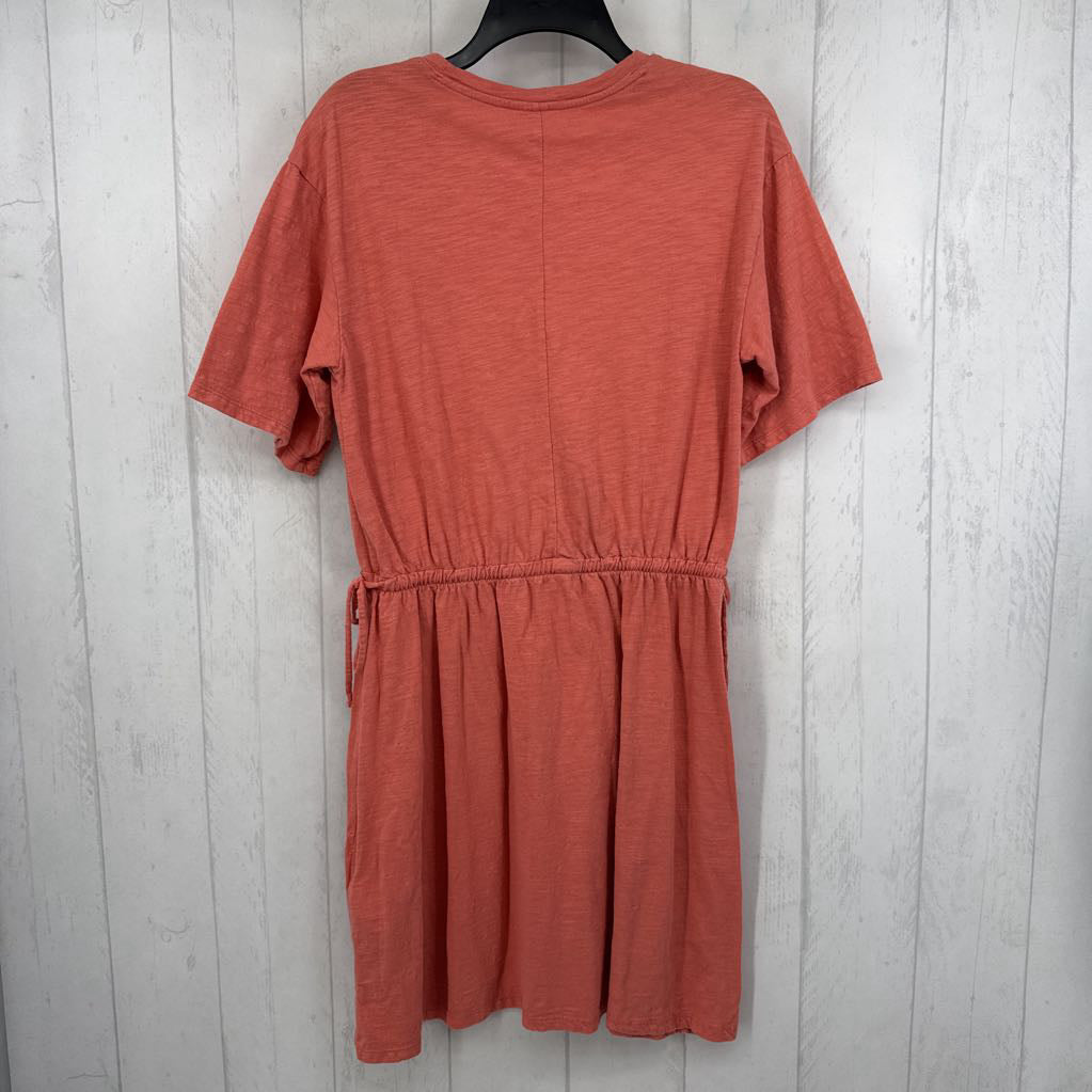 M-T drawstring waist s/s t-shirt dress