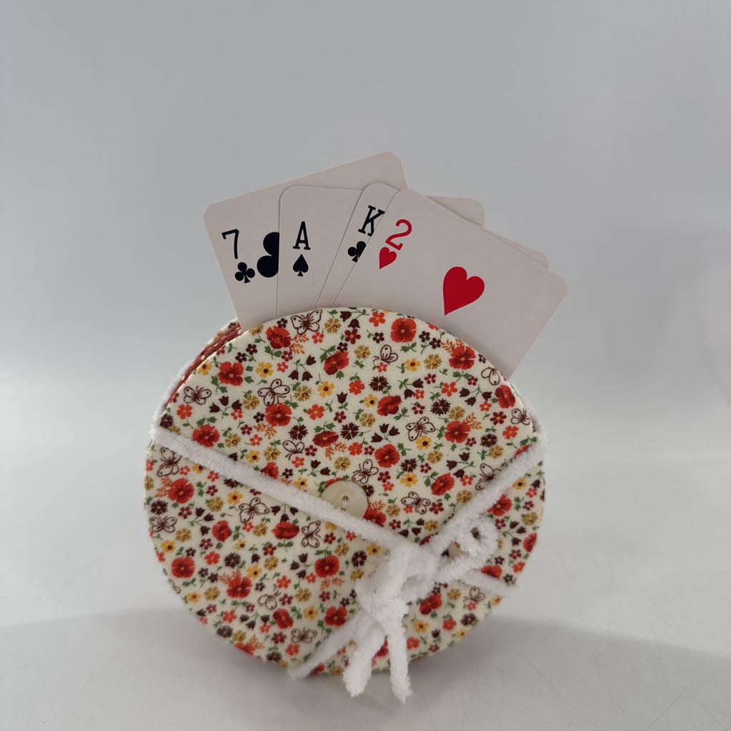 playing card holders-polka dot & floral
