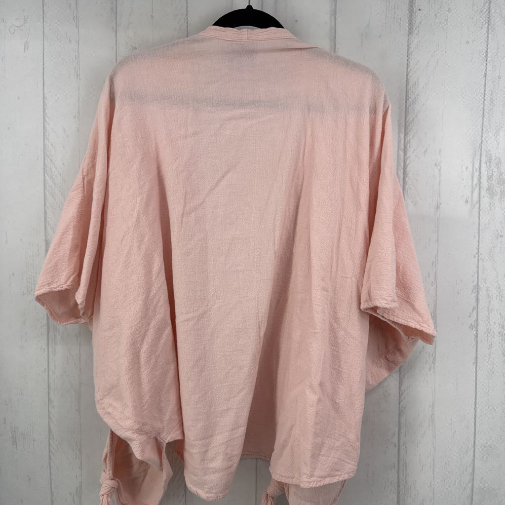 O/S 100% cotton drop shoulder cardi