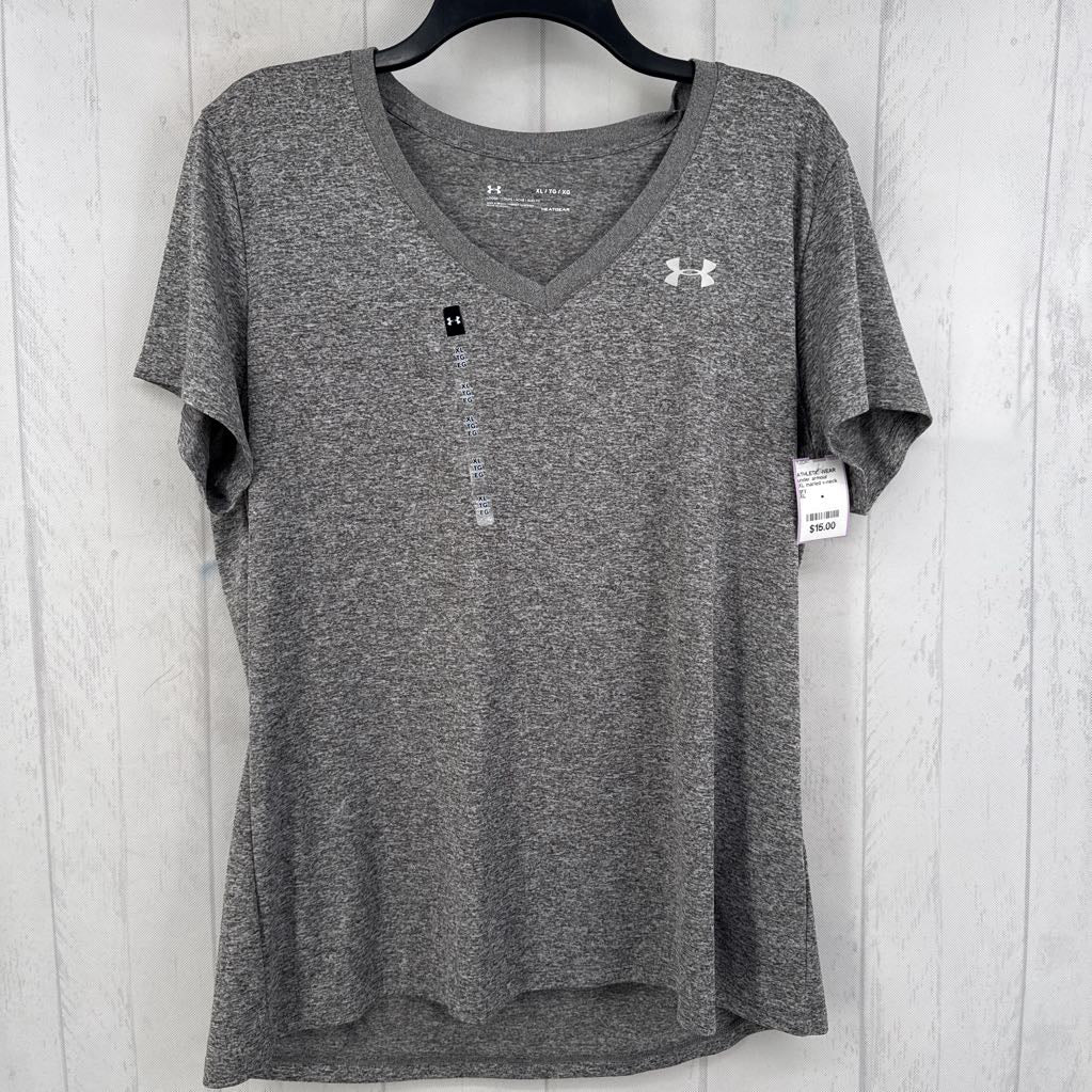 XL marled v-neck s/s tee