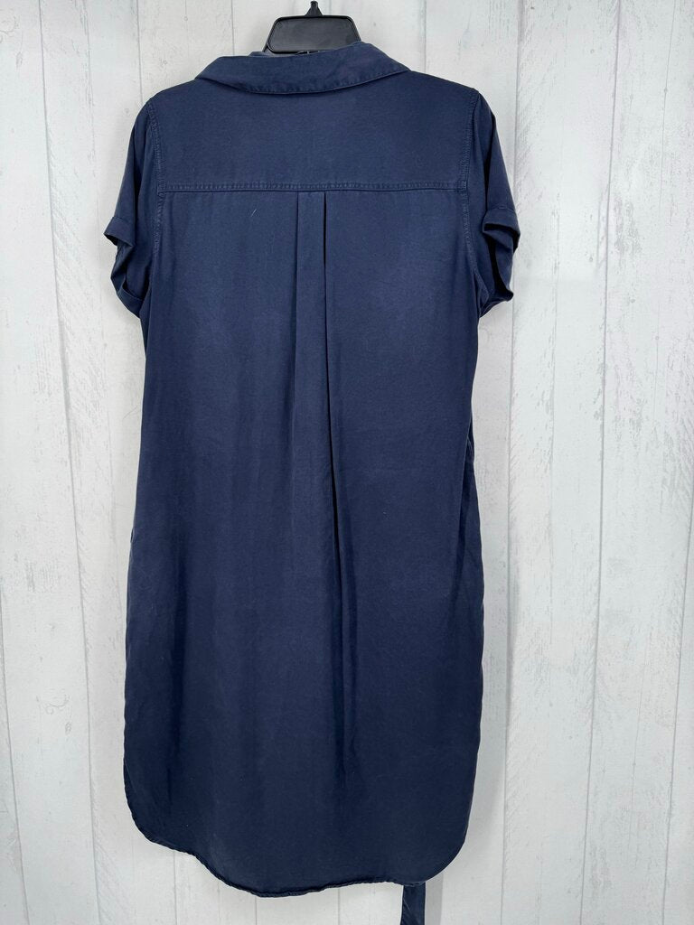 M button down belted s/s dress