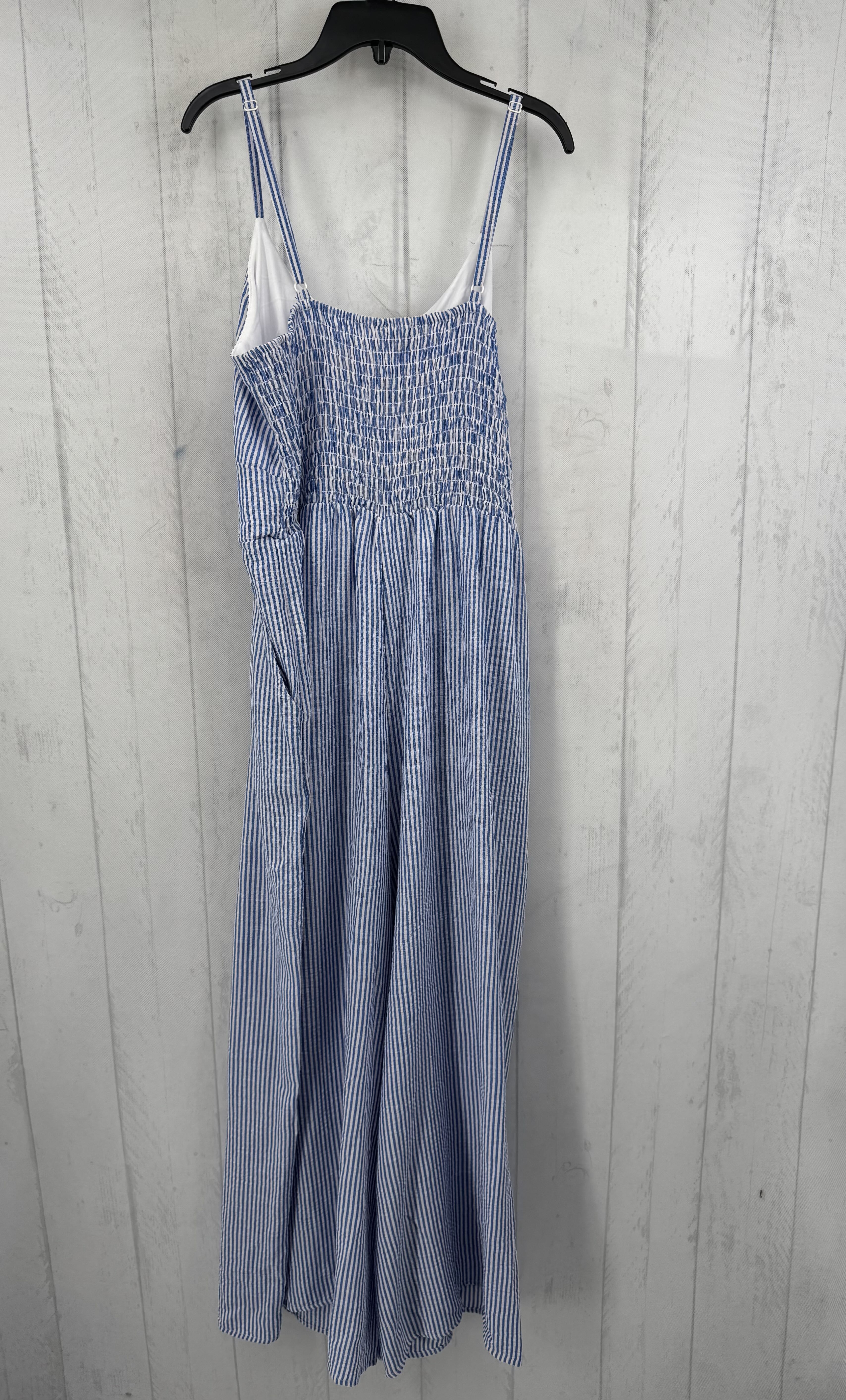 L striped slvls jumpsuit