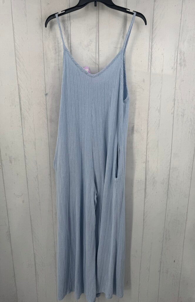 M ribbed slvls jumpsuit