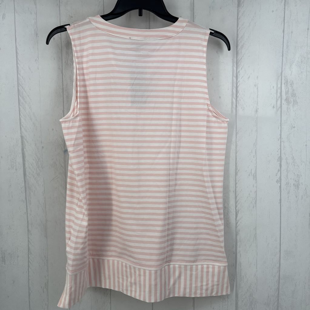 R40 XL striped split neck tank