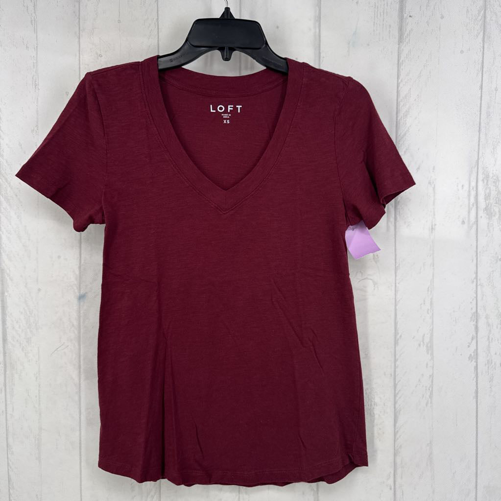 XS v-neck s/s tee
