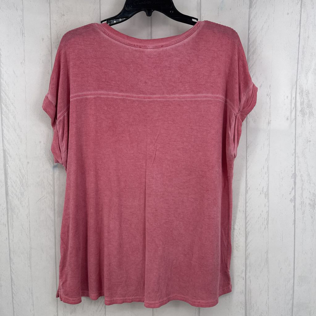 XL v-neck hi-lo s/s tee