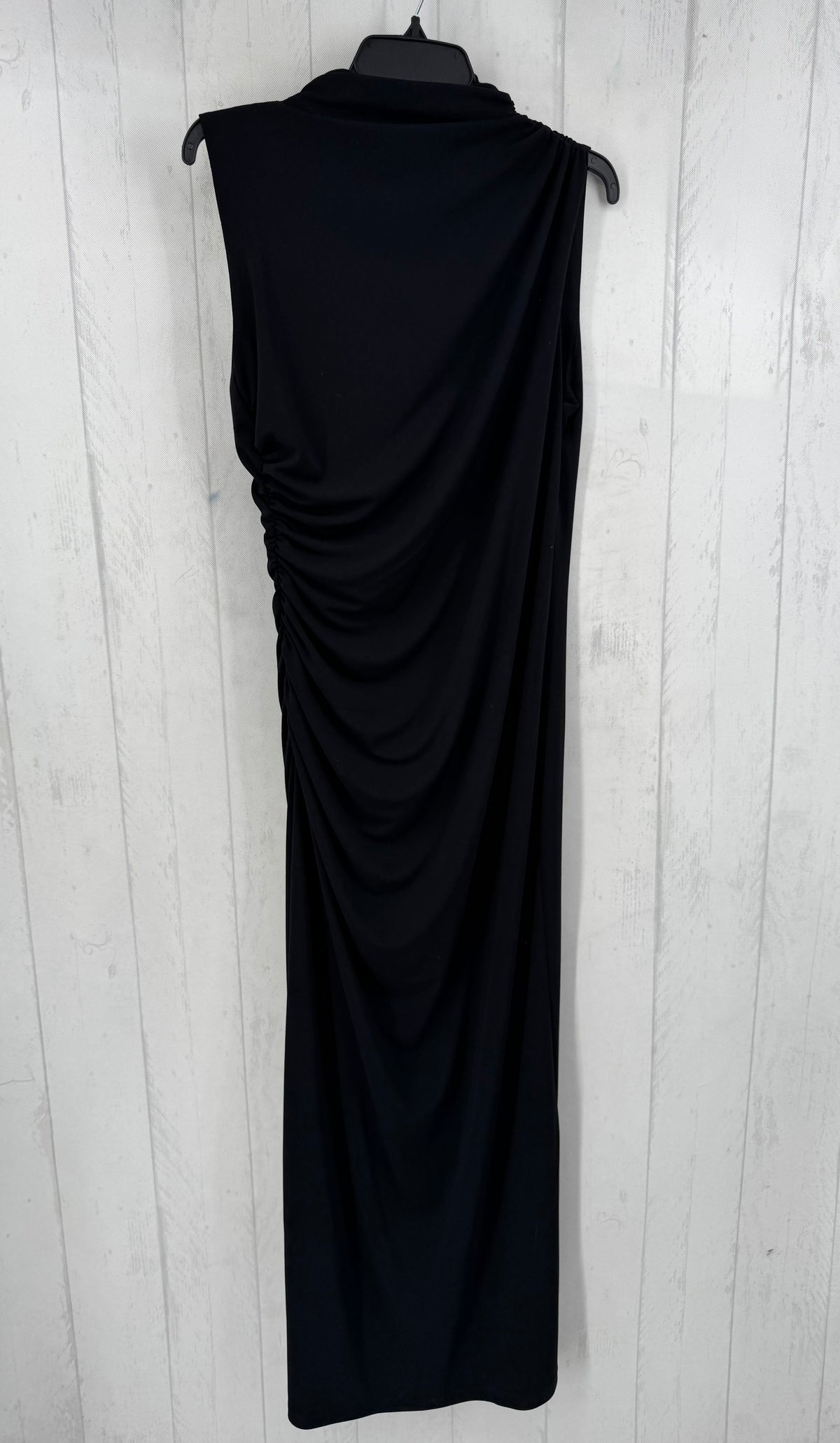 XL mockneck ruched slvls dress