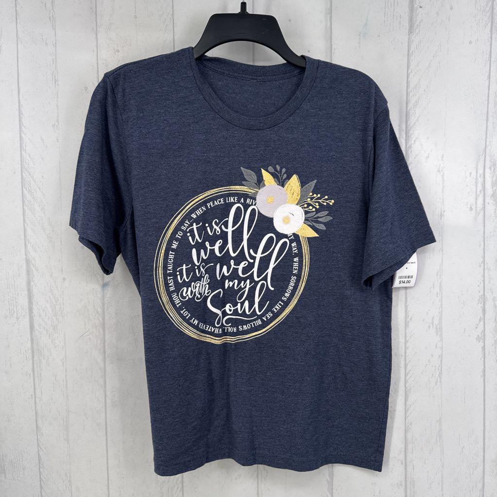 L graphic s/s tee-it is well