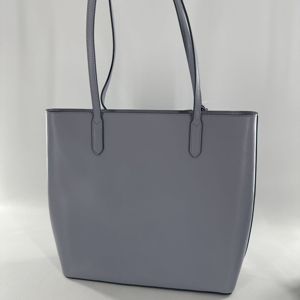 top zip tassel tote