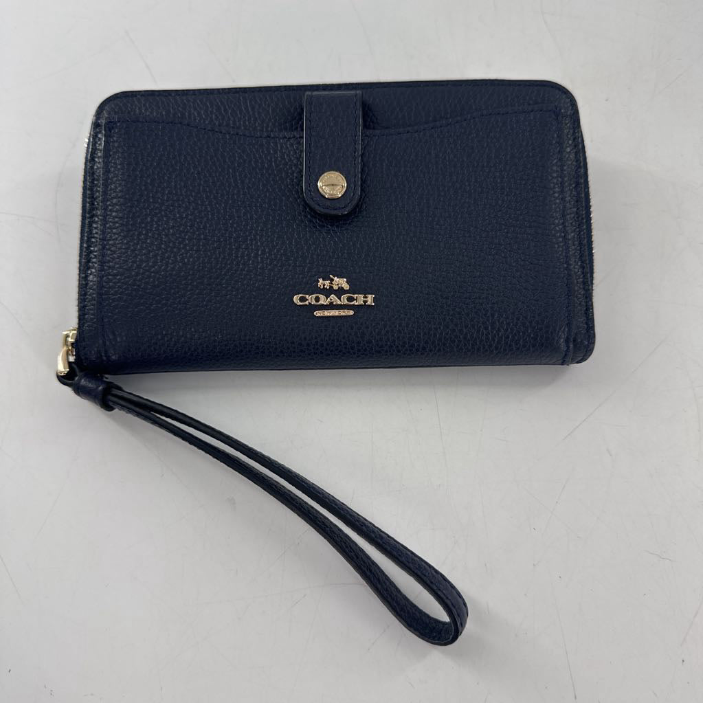 pebbled zip around wallet