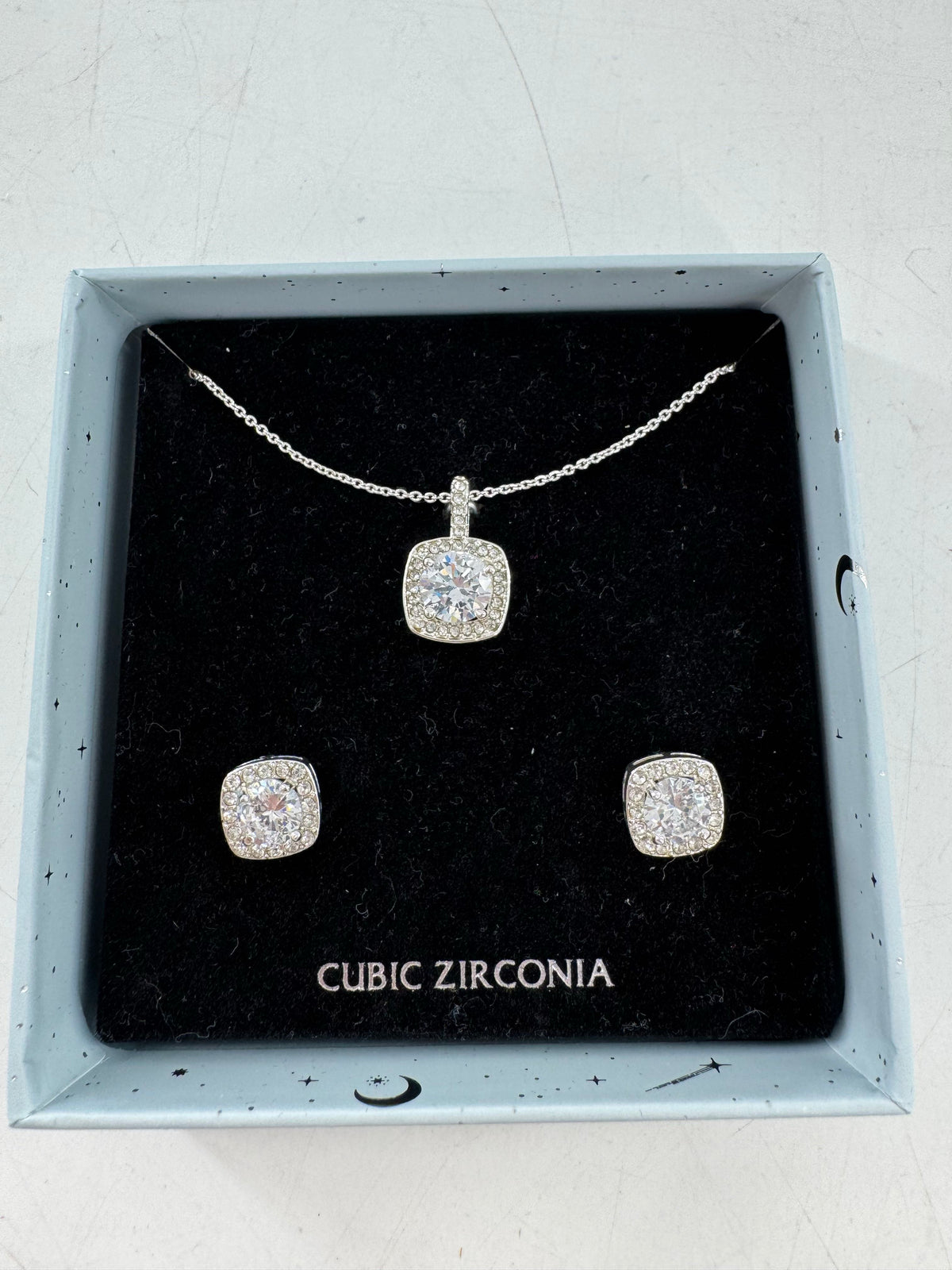 CZ necklace & earring set