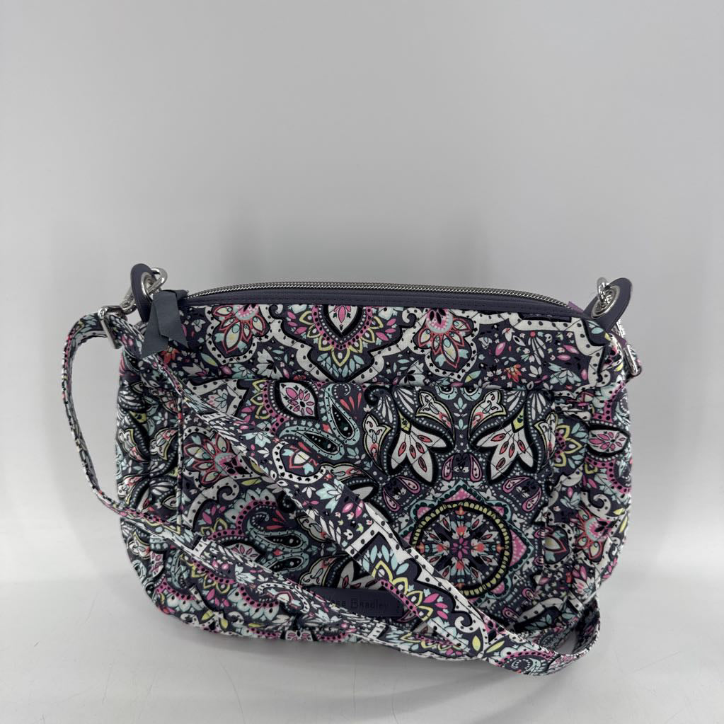 paisley print quilted flap pocket crossbody