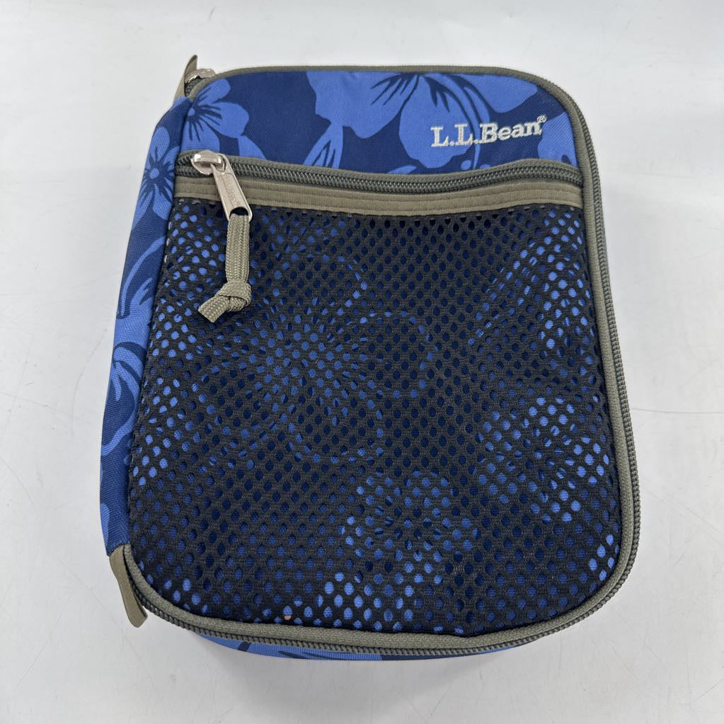 L.L. Bean flower print zip around lunch box