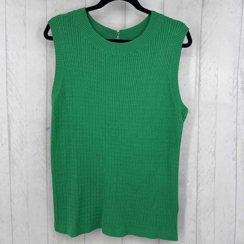 1X cable knit sweater vest