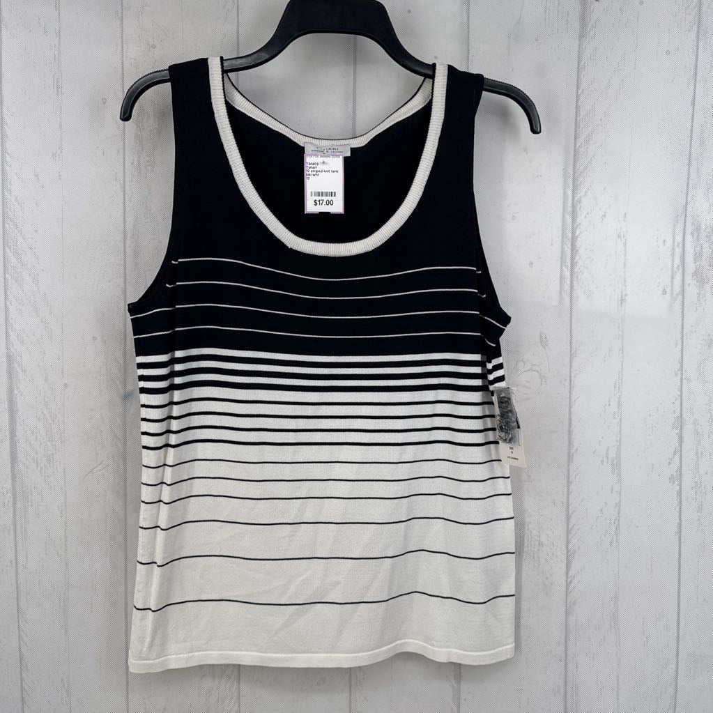 12 striped knit tank