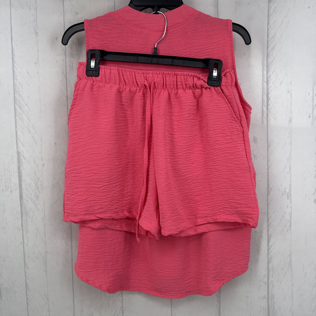 M 2pc textured shorts set