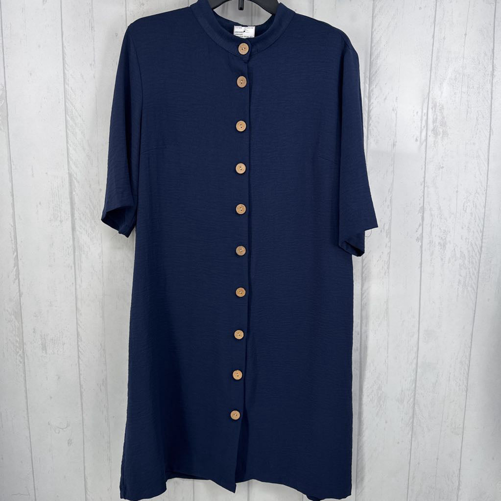 XL button down s/s dress
