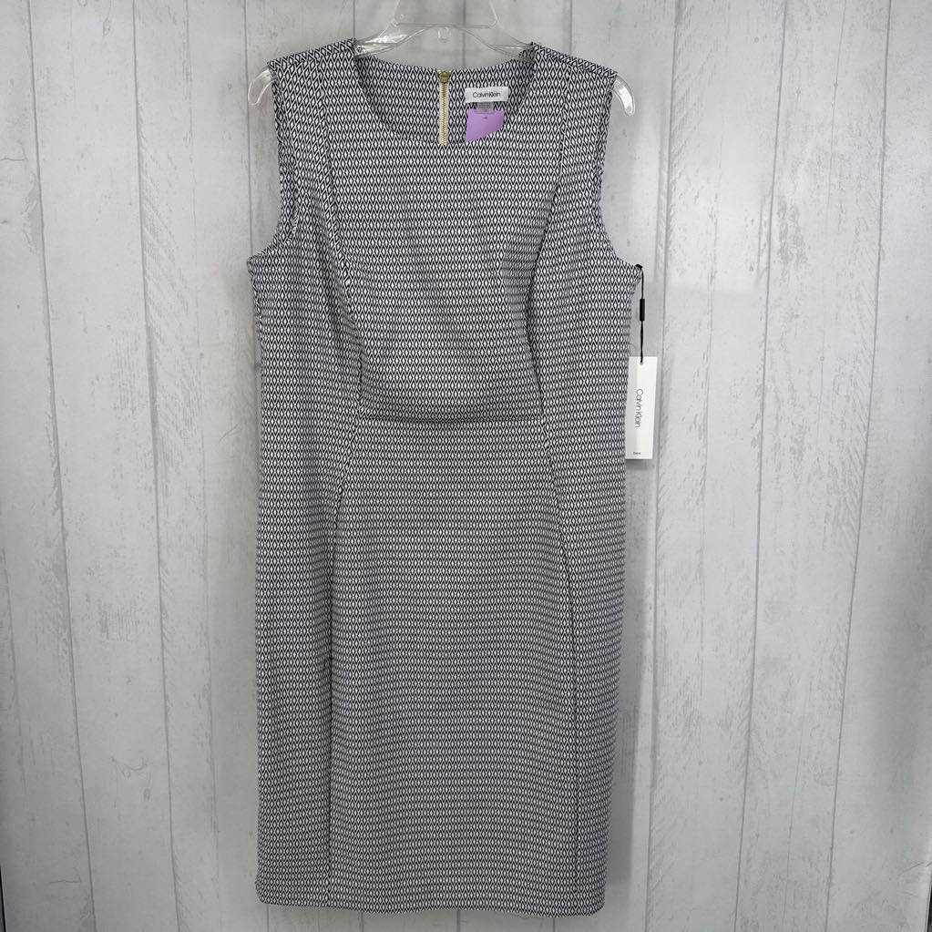 14 diamond print slvls dress