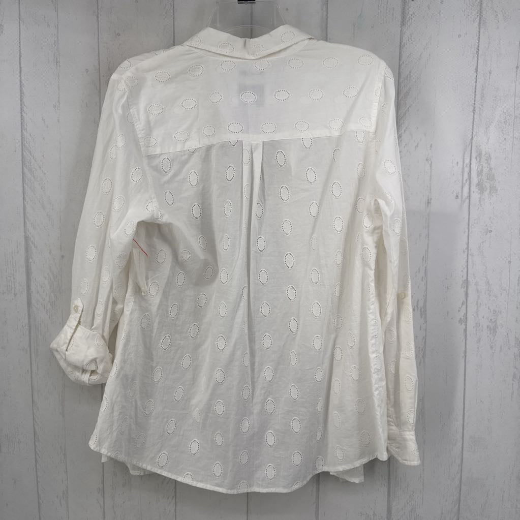 12 embroidered button down l/s tpo