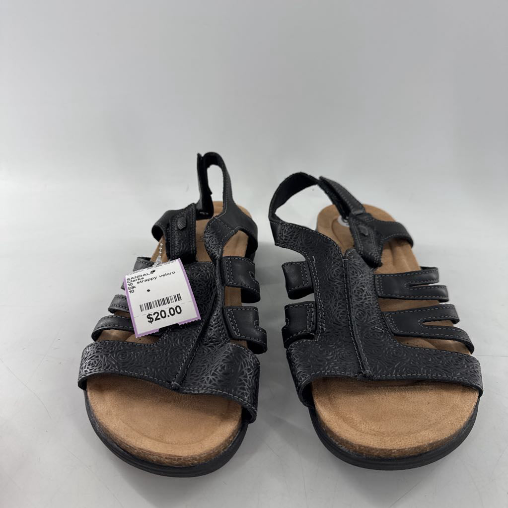 10 strappy velcro ankle strap sandals