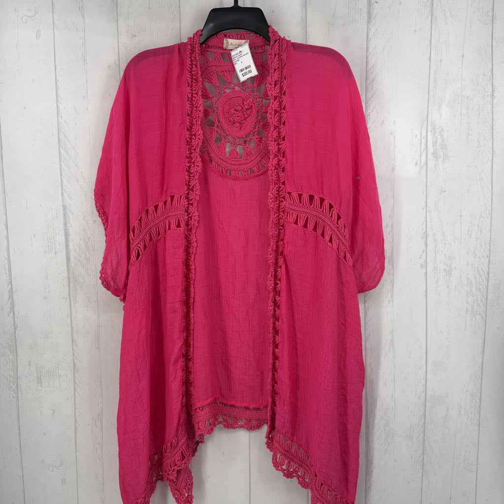M/L crochet accent cover up