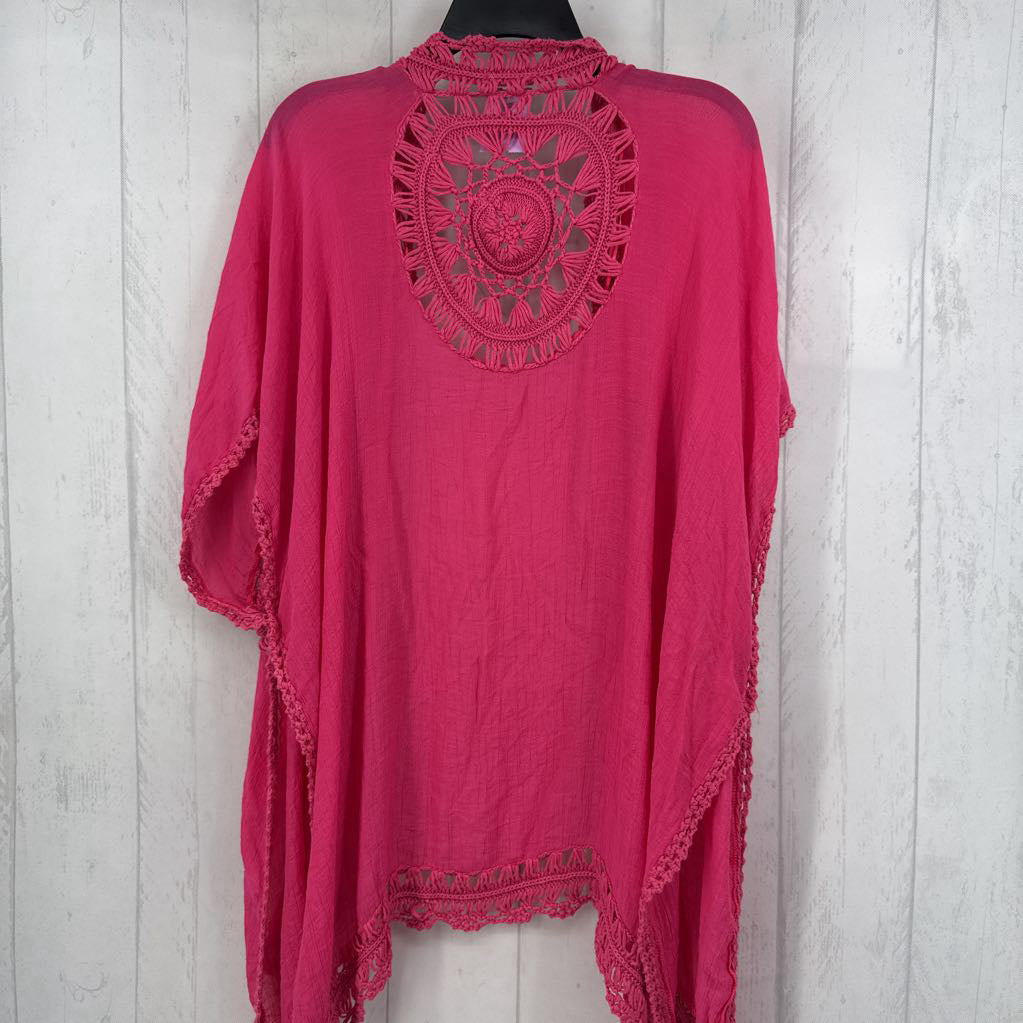 M/L crochet accent cover up