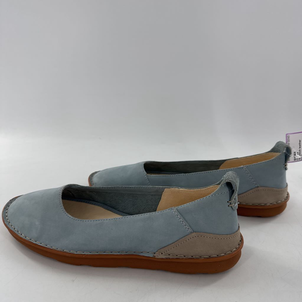 10 stitch leather sole slip-on flats