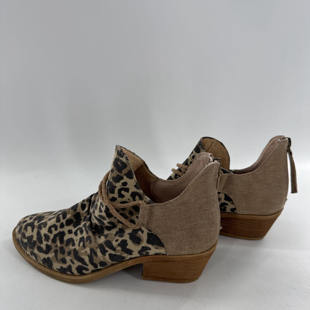 8 animal print ankle boot