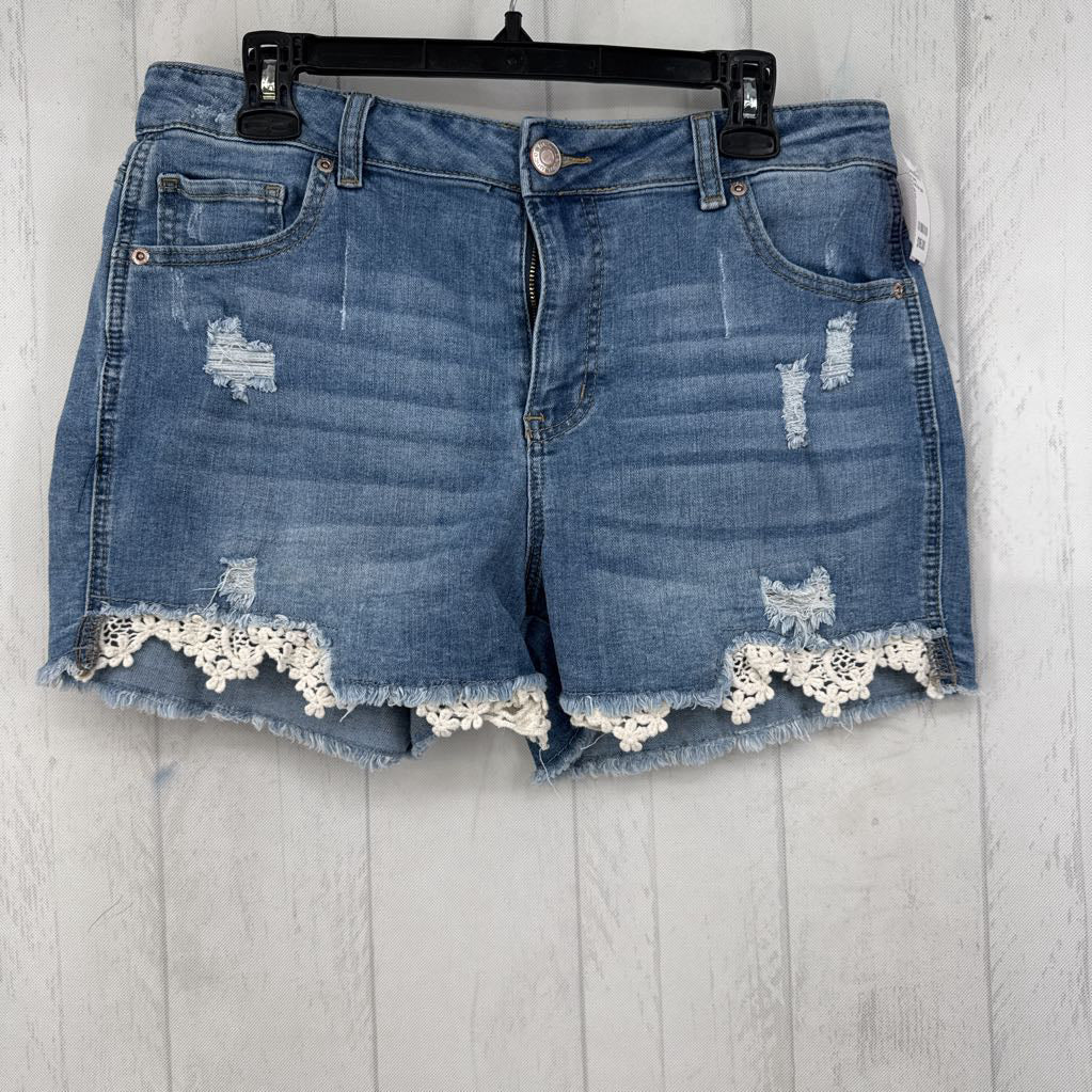 12 mid rise jean shorts