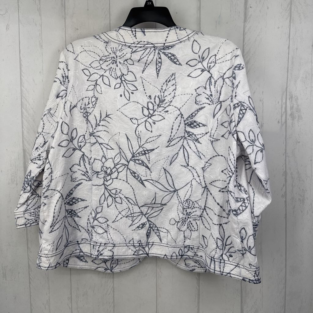 16 flo print blazer