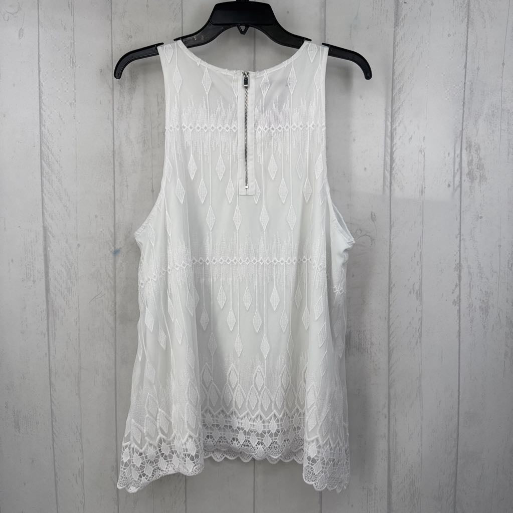 XL lace flowy tank