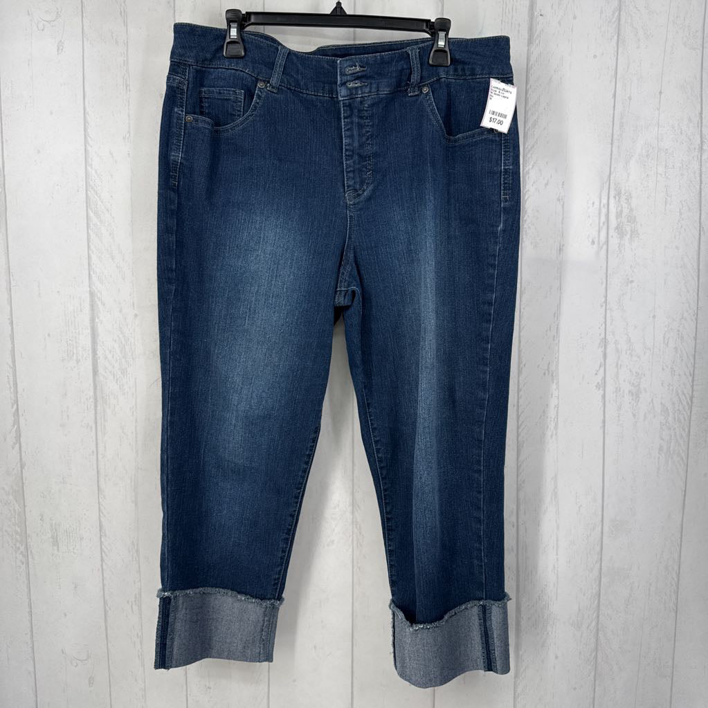16 denim capris