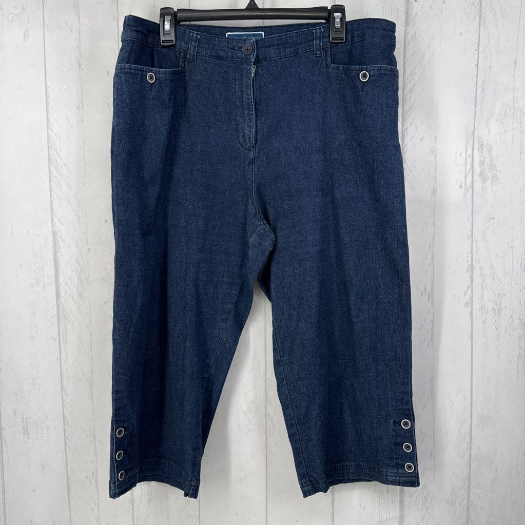 16 denim capris
