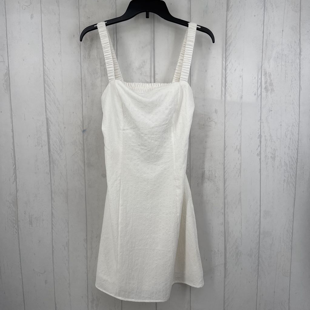 L textured open back sundress