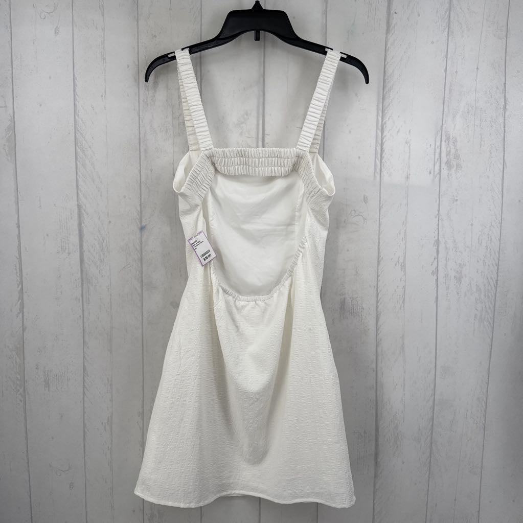 L textured open back sundress