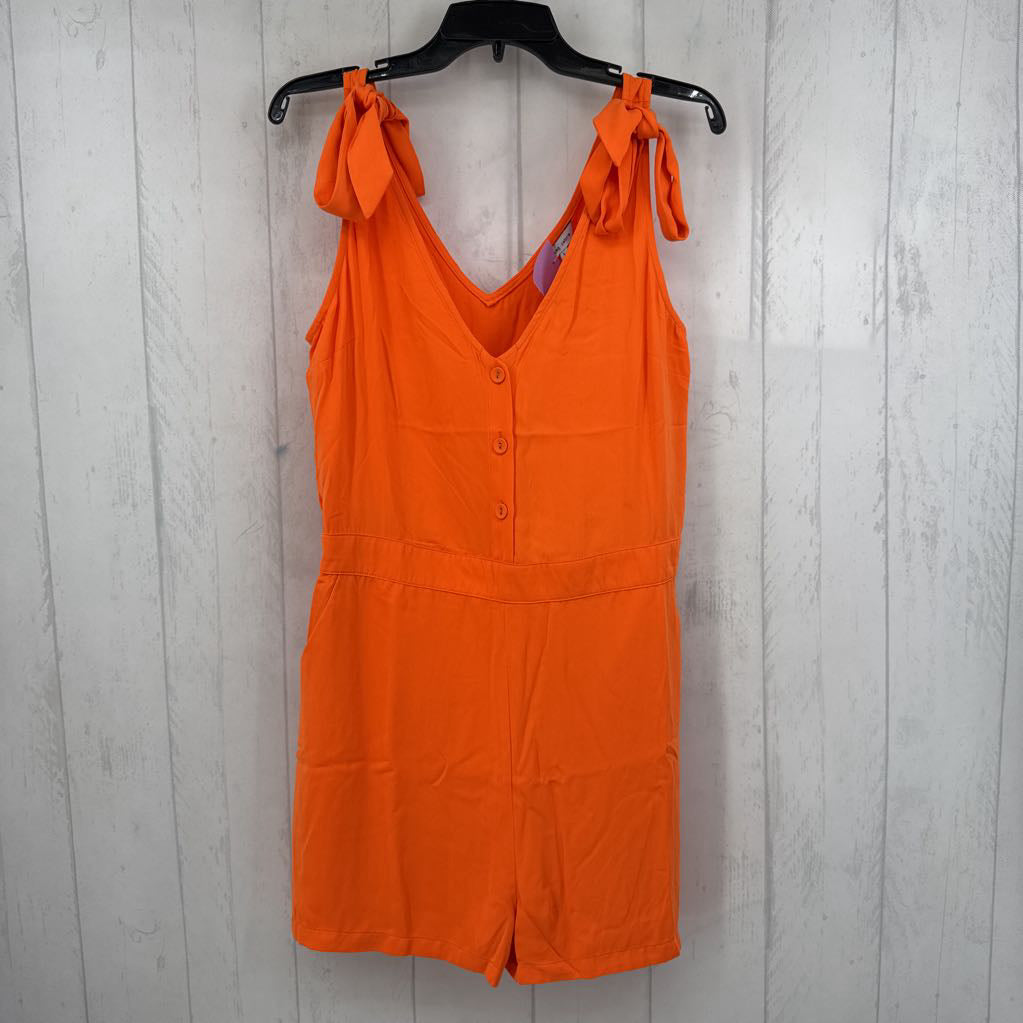 L button front slvls romper