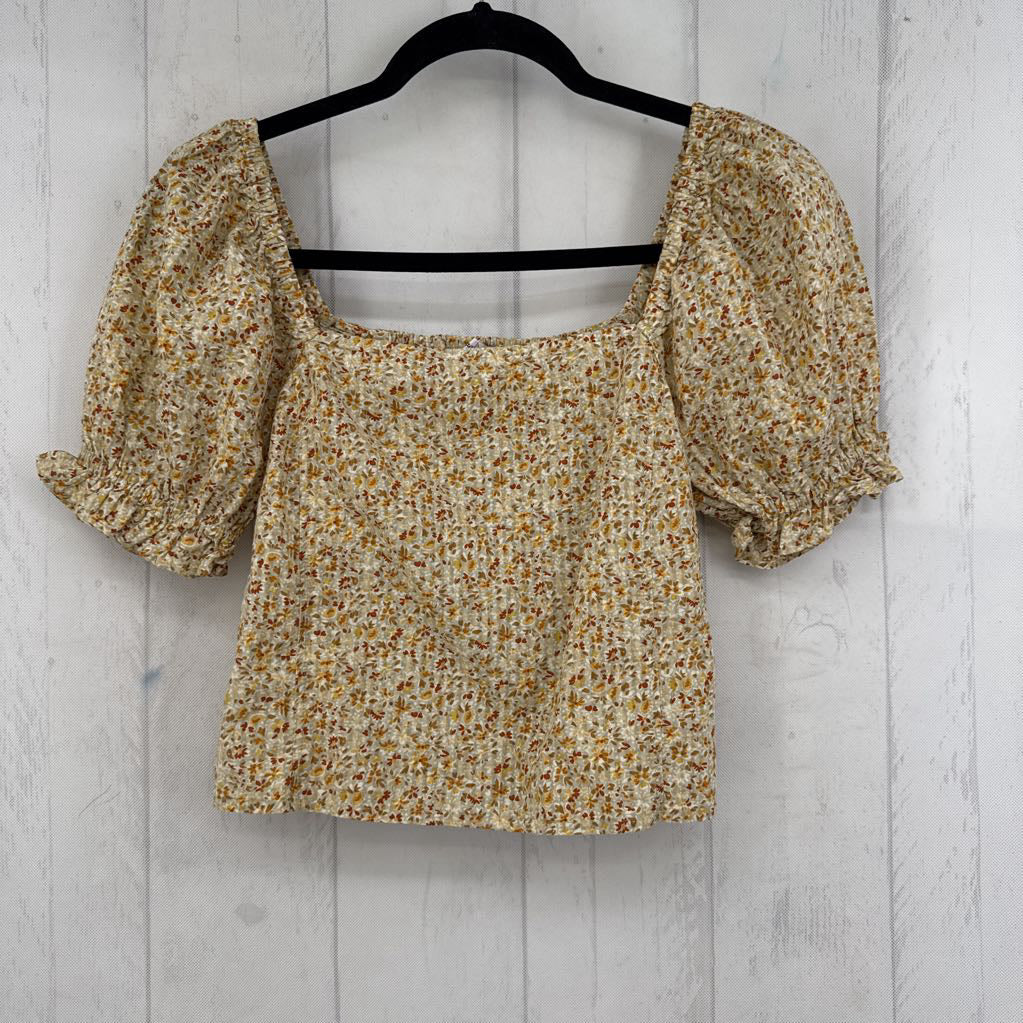 XS flo print s/s top