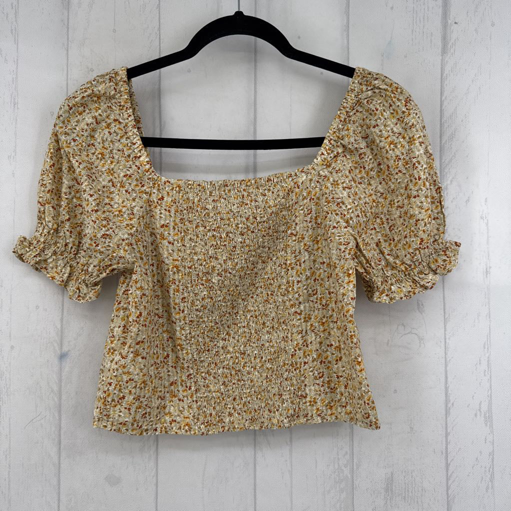 XS flo print s/s top