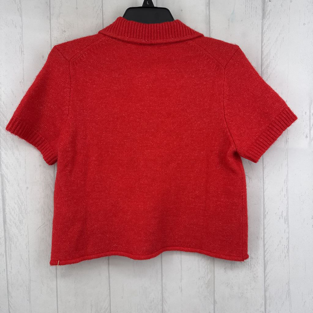 M button down s/s sweater