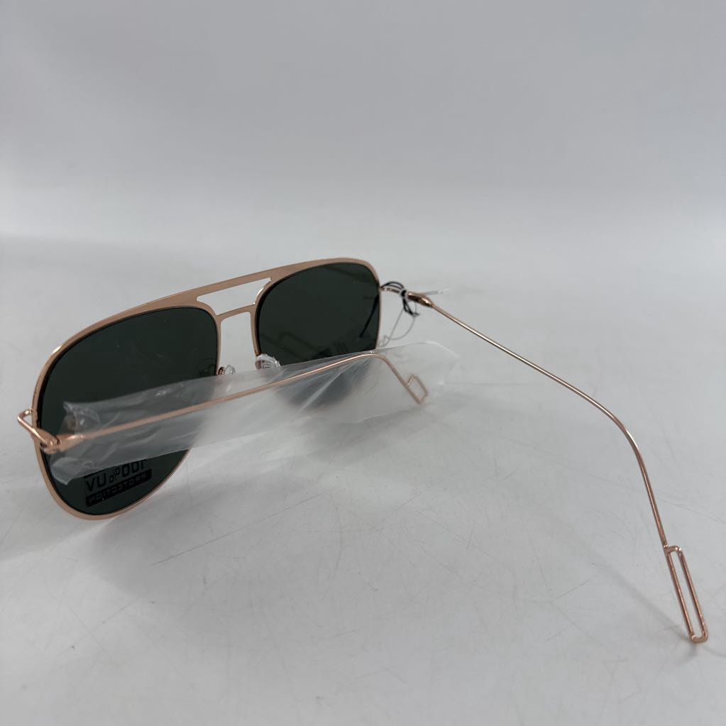 gold frame black lens aviator sunglasses