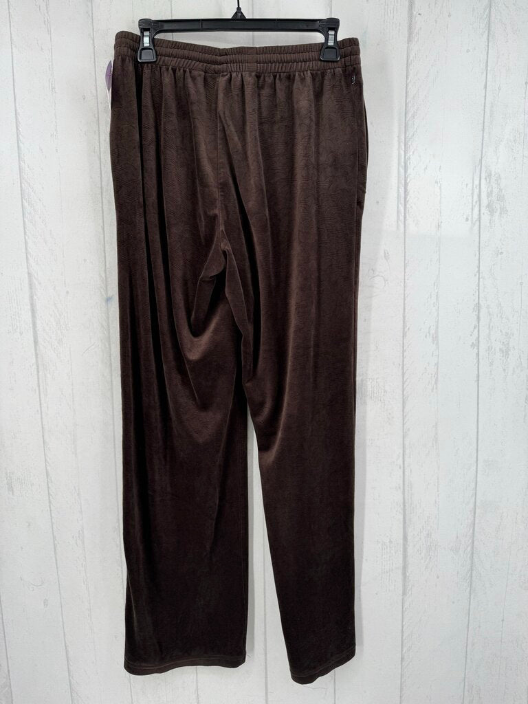 M velour wide leg pant