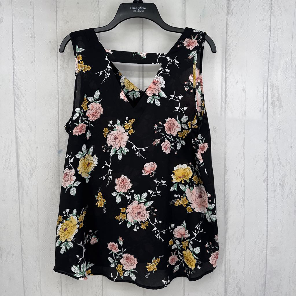 L flo print v-neck tank