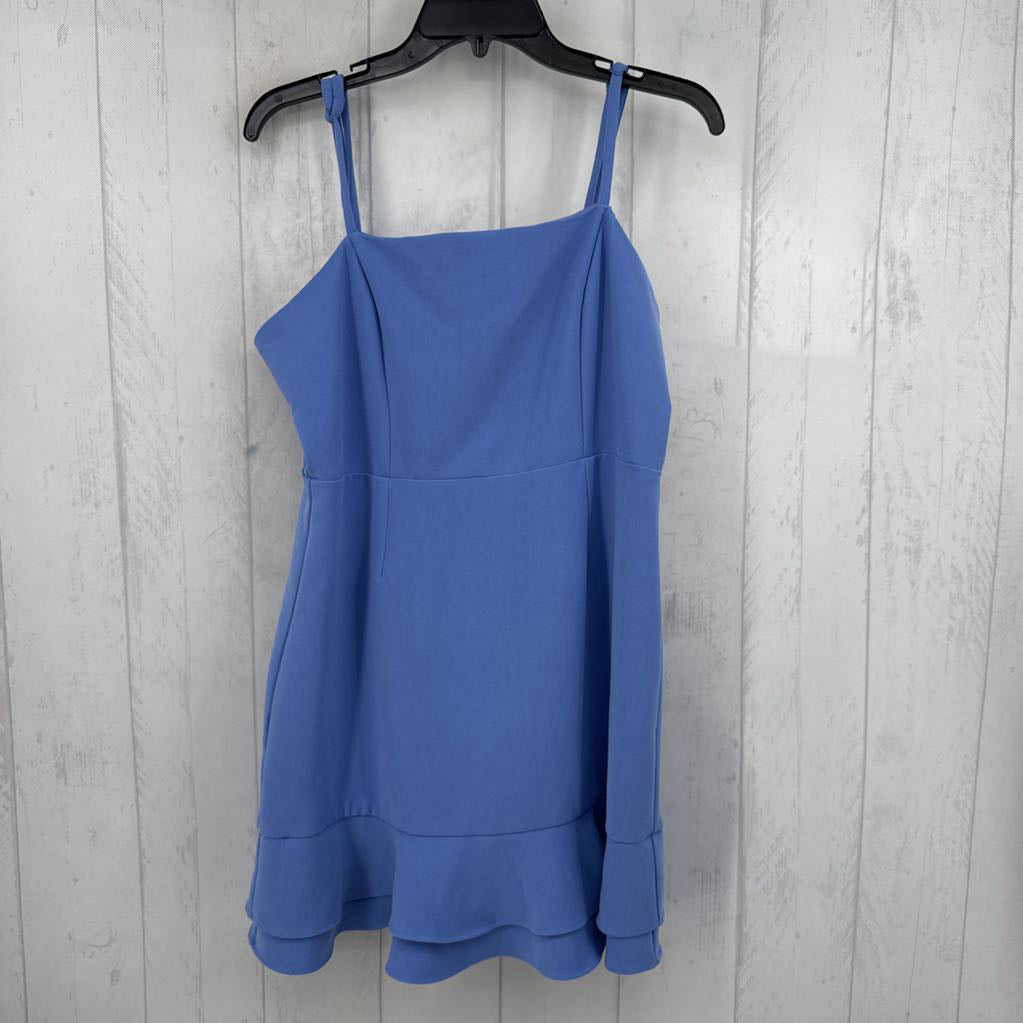 8 tiered ruffle mini dress
