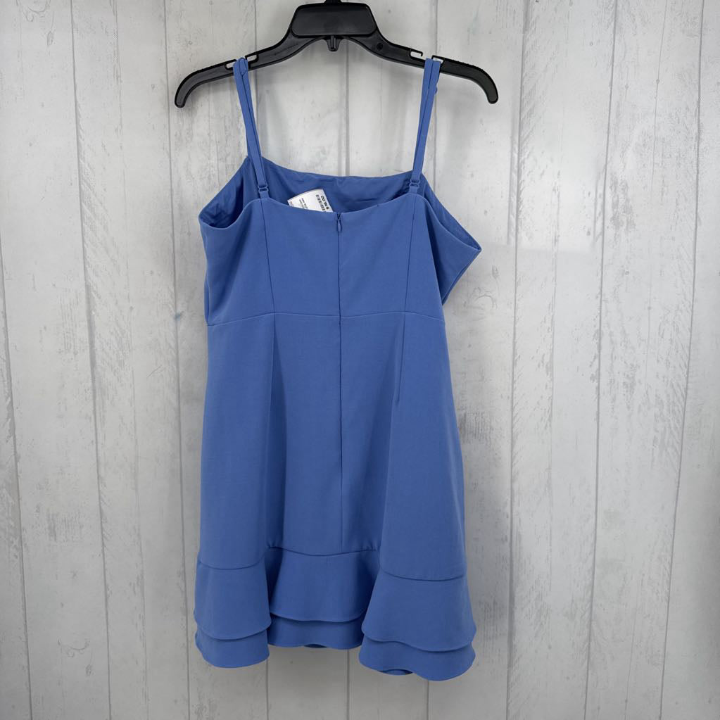 8 tiered ruffle mini dress
