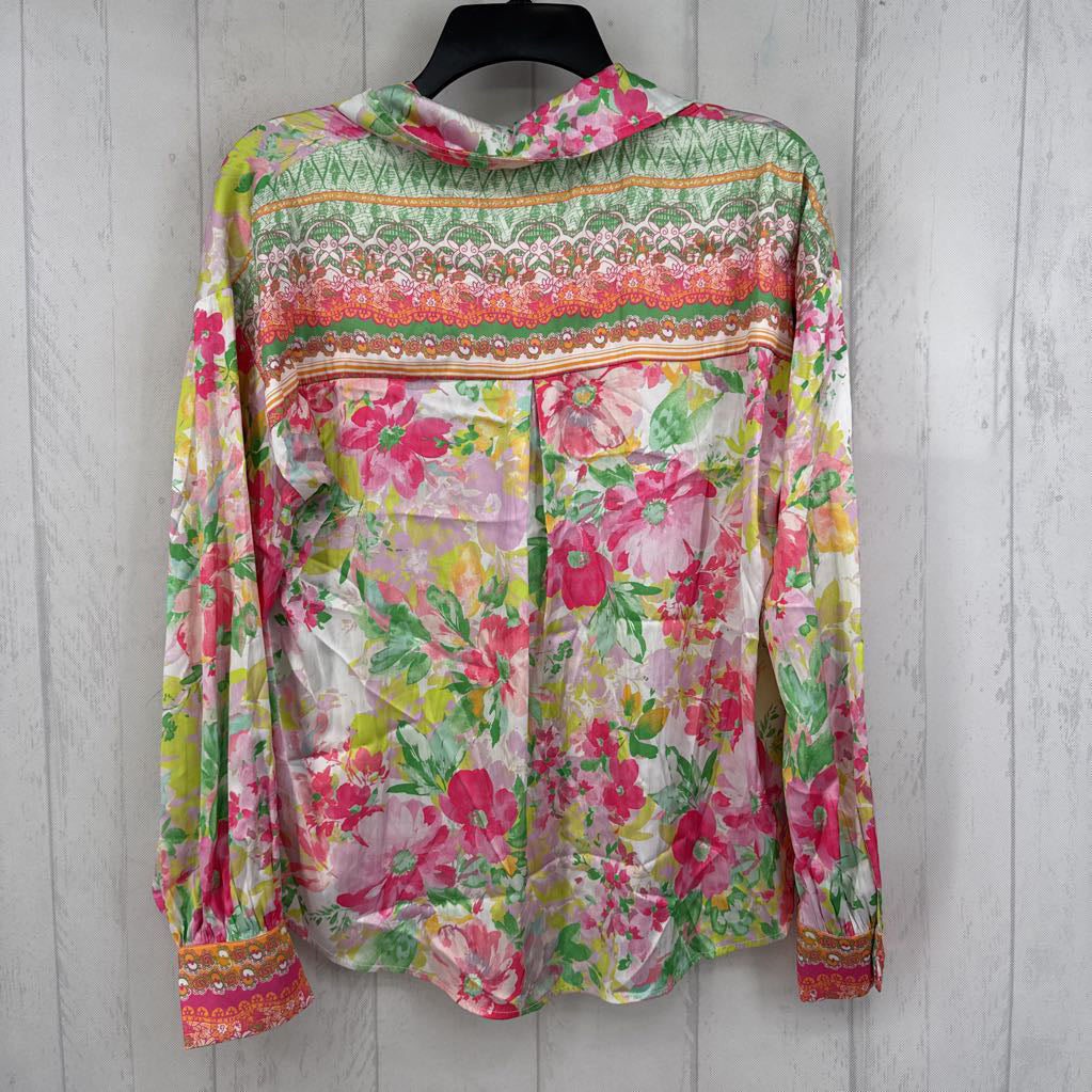 XS/S l/s floral button shirt