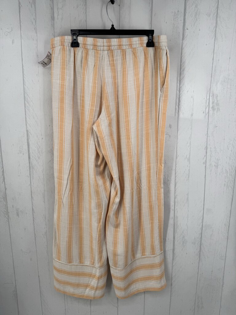 R30 L linen blend stripe pants