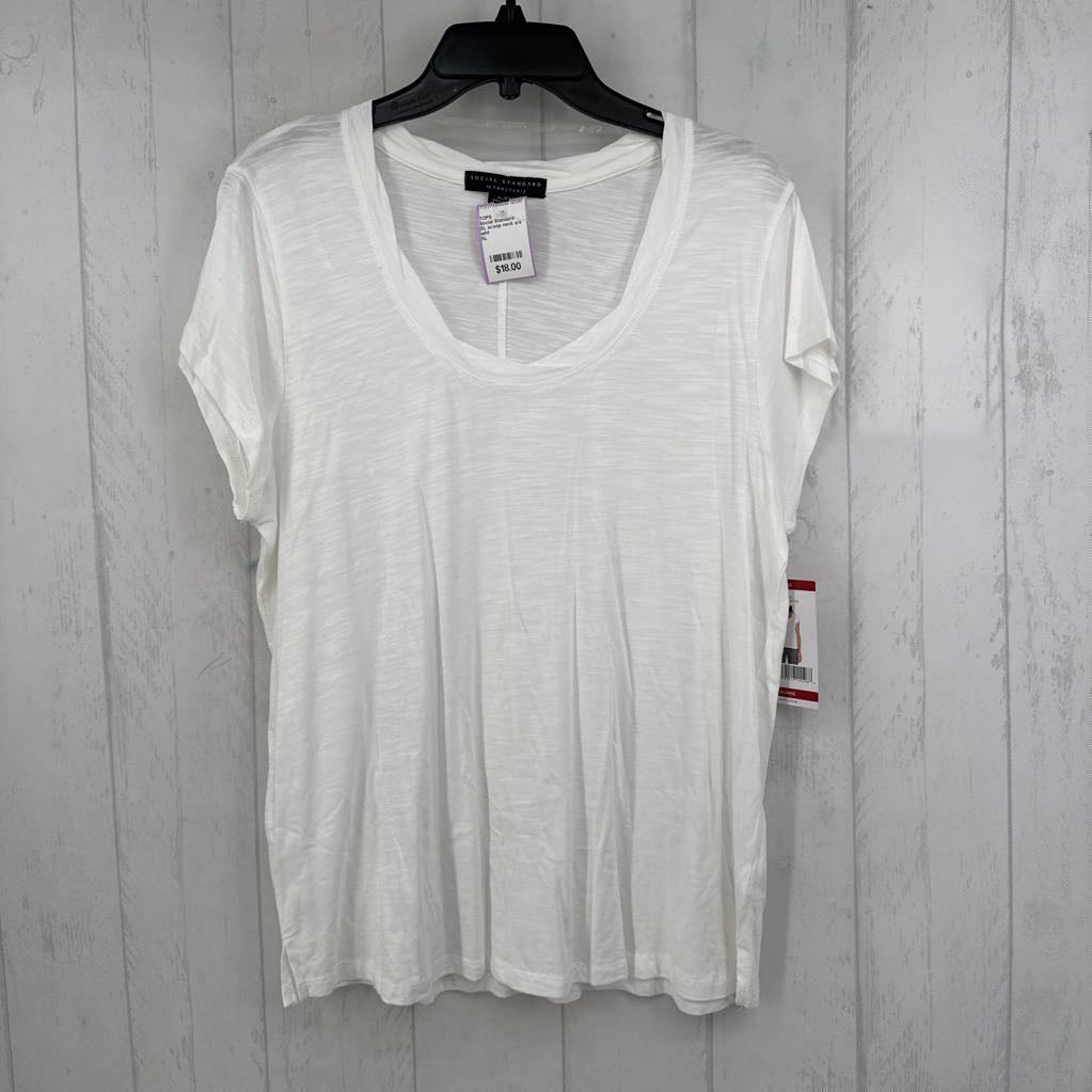XL scoop neck s/s tee