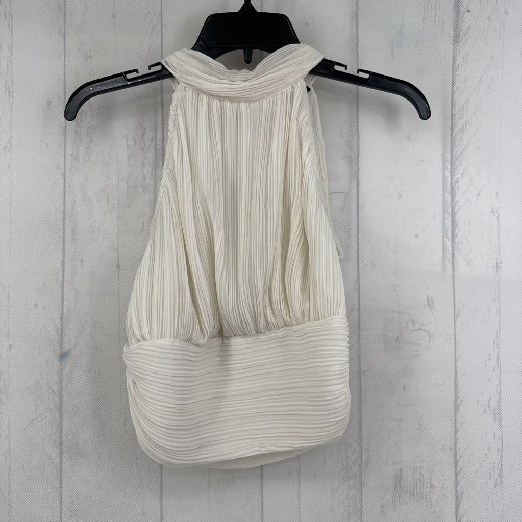 M pleated bow back tank