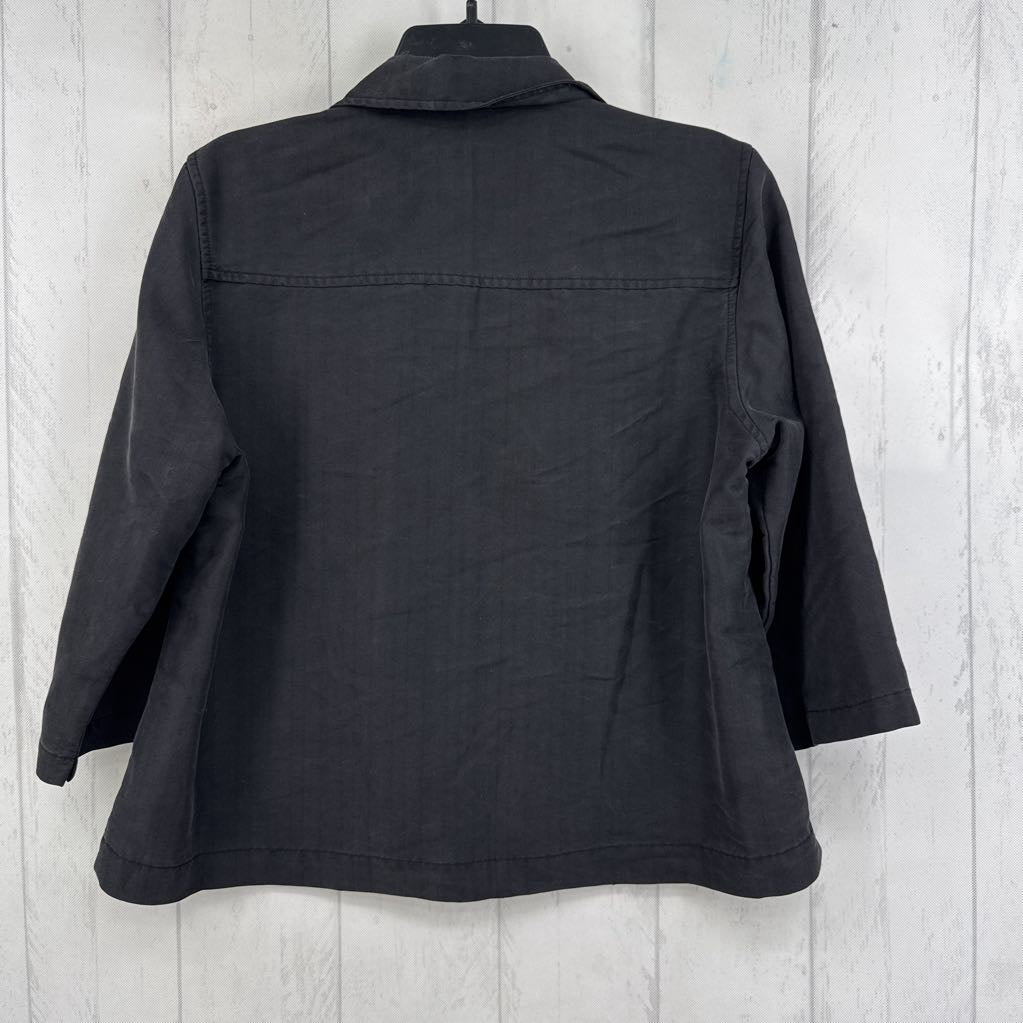 M button down 3/4 slv top